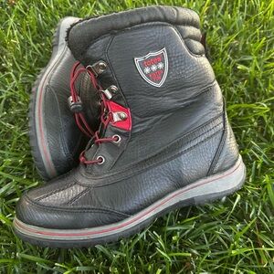 totes Black and Red Kids Rain & Snow Boots